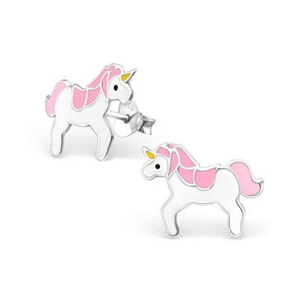 Pink Unicorn Earrings